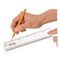 Westcott 6 in. Long Standard/Metric Transparent Shatter-Resistant Plastic Ruler - Clear